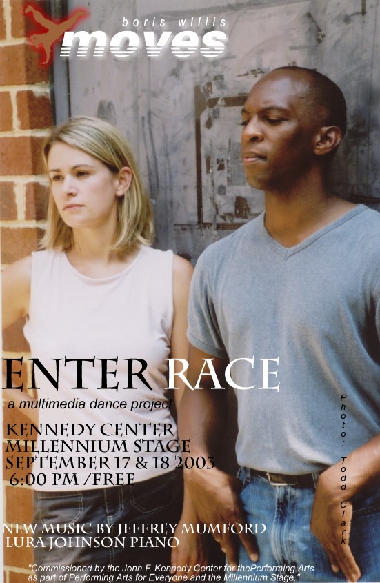 Enter Race poster — Kennedy Center Millennium Stage, September 17 & 18 2003
